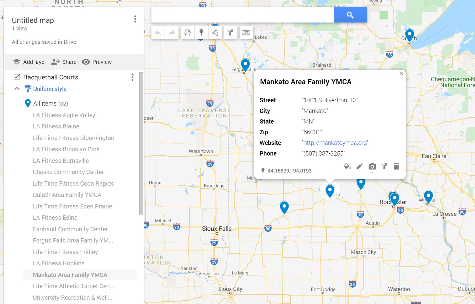 Racquetball Court Maps JTRB