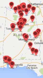 Alabama Court Map July 2016